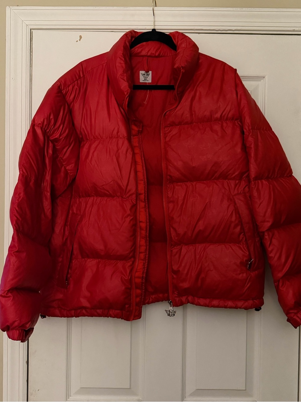 NWOT Boys Lie Red Women's Puffer Jacket - Quilted Insulated Coat size m/l